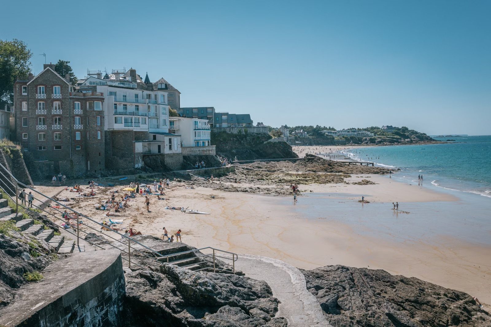 La plage de Saint-Énogat à Dinard