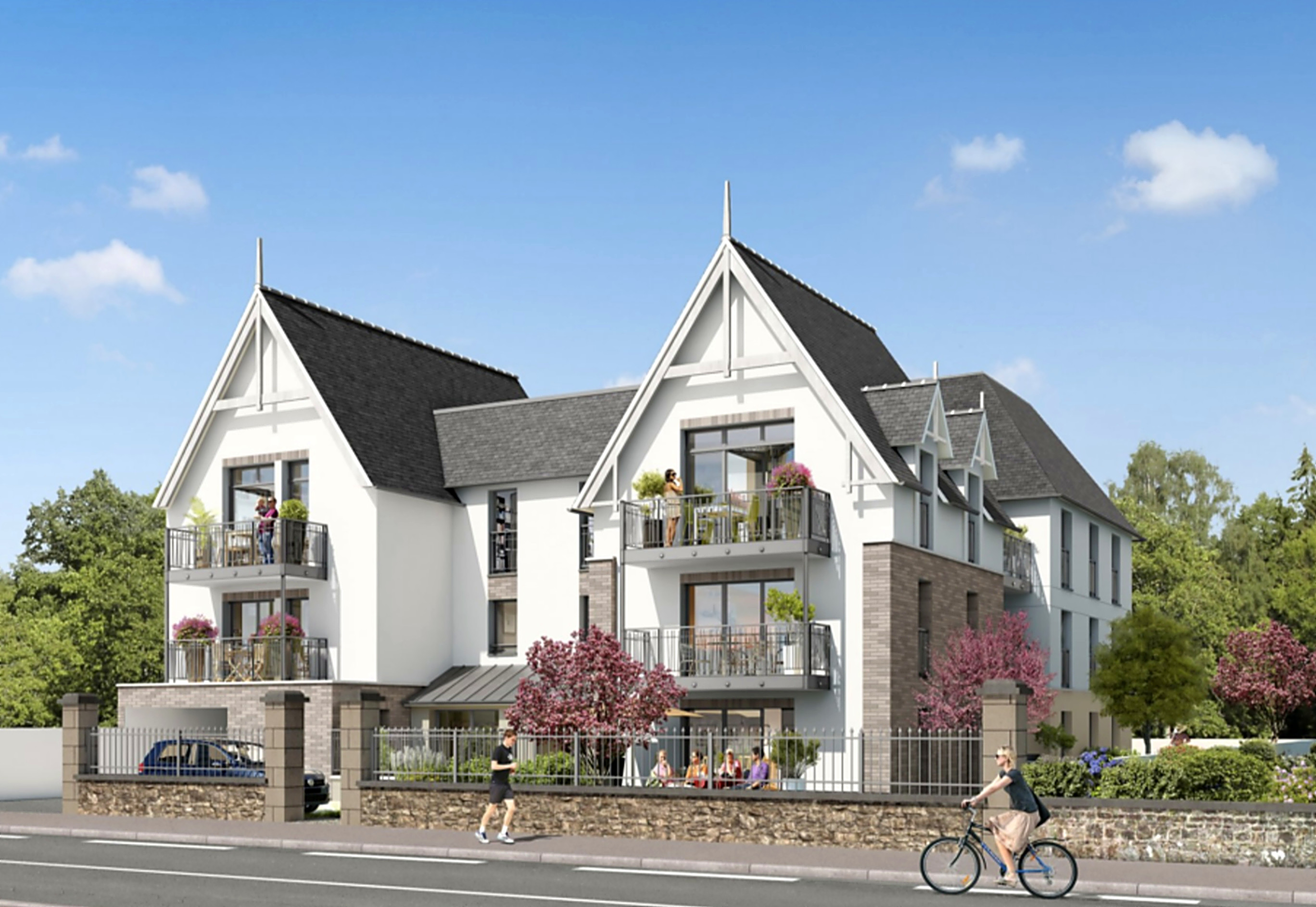 The residence of the Bella Cruz apartment in Dinard